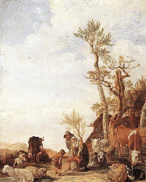 paulus potter Peasant Family with Animals Germany oil painting art